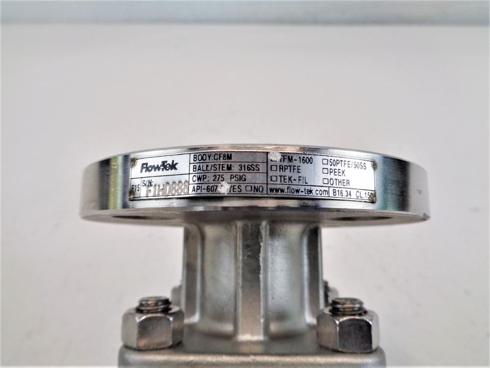 Flow-Tek 1" 150# CF8M 2-Piece Flanged Ball Valve F15-1